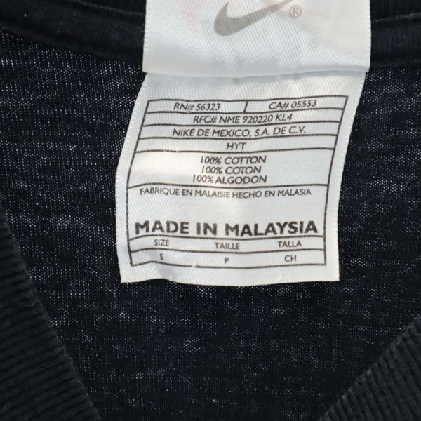 Nike 90s Silver Tag Old Logo Print Short Sleeve T-shirt S Black Men's Used