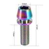 Titanium Alloy Bicycle Titanium Tapered Head Bolt Screw With Washer For Mountain Bike
