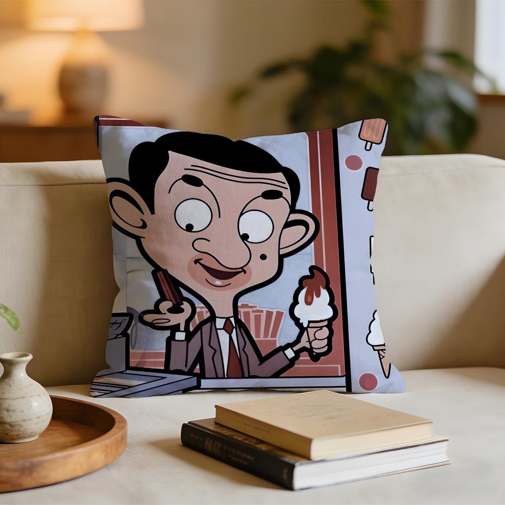 

MMr BeanS Cartoon Cushion Cover Short plush pillowcase for bed sofa carwashable 30x30cm