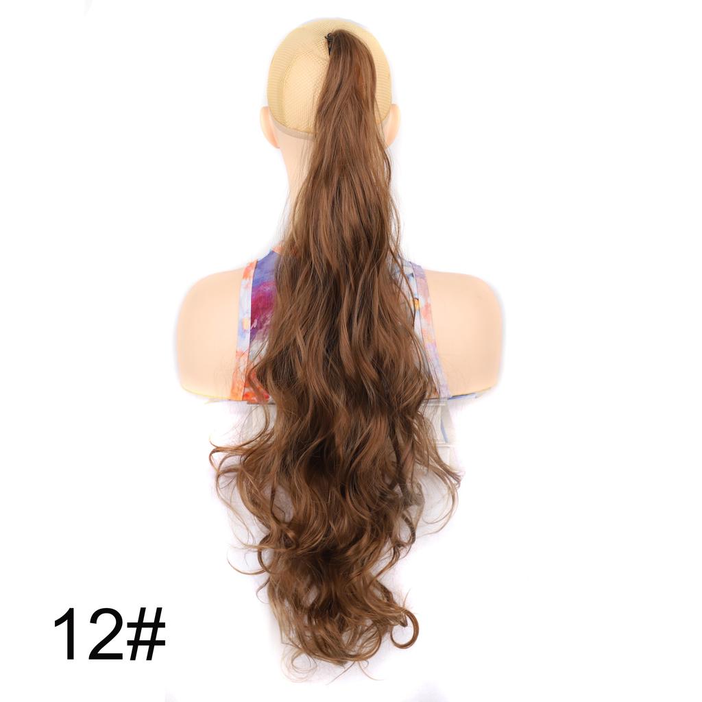 32 Zoll Langes Welliges Pferdeschwanz-Haarteil Flexibles Umwickelbares Pferdeschwanz-Haarteil für Damen Natürliches Aussehen Synthetisches Haar-Add-On