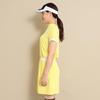 Callaway Short Sleeve Mock Neck Dress Golf C24129200 Women's (Brand Logo, Moisture-Wicking, Quick-Drying) / / 1060_Yellow