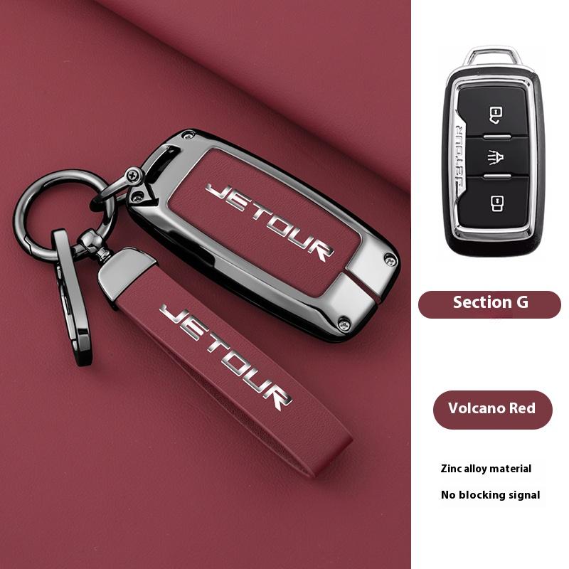 

For Chery Jetour X70 X70M X70S X90 X95 Plus Zinc Alloy Car Remote Key Case Cover Shell Keychain Accessories