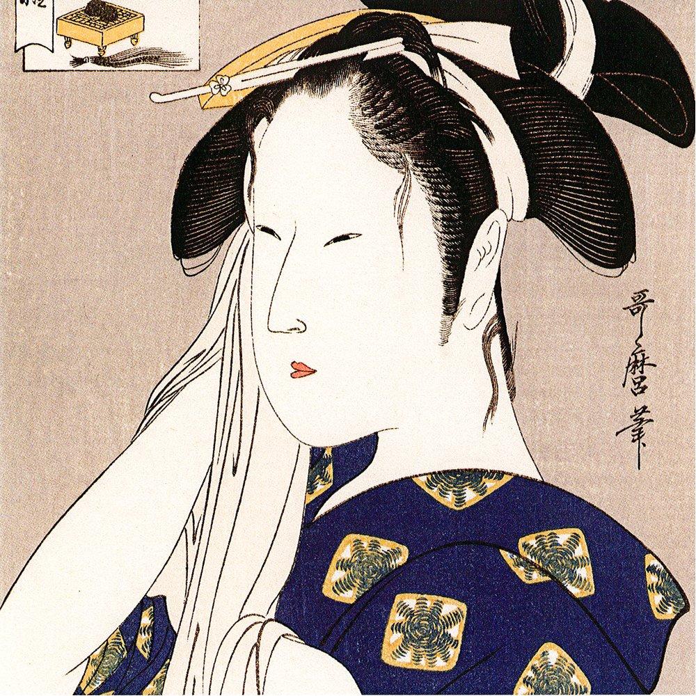 Unsodo Origami 15cm Origami Utamaro Beauty Painting Ukiyo-e OR-3
