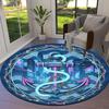 Anchor Round Area Rug,Carpet Rug for Living Room Bedroom Sofa Playroom Decor,Non Slip Floor Mat