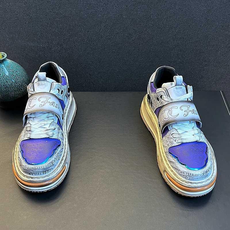 Fashion Retro New Designer Men's All Match Mixed Patchwork Comfortable Causal Shoes Flats Male Sports Walking Sneakers Zapatos Hombre