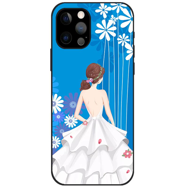 For iPhone 12 Pro Case iPhone12 Pro Bumper Silicon TPU Soft Phone Cover For iPhone 12 Pro Max / 12 Mini Case Cartoon Funda 12Pro