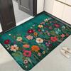 VIKAMA Spring Floral Carpet Fresh and Beautiful Doormat Welcome Mat Bathroom Mat Rug For Bedroom Carpet For Live Room Home Decor