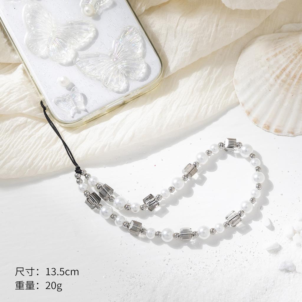 Original short beaded mobile phone chain DIY color versatile pendant ccd universal mobile phone chain keychain lanyard spot