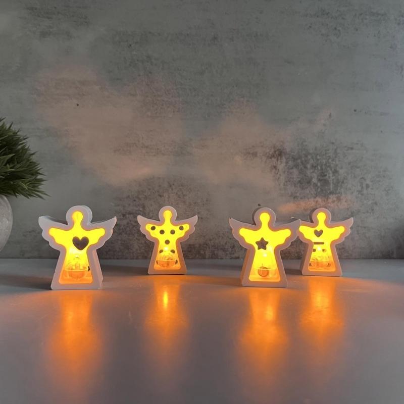 Flexible Silicone Mold Nightlight Molds Creative Project Moulds Silicone Texture for Creating Detailed Angel Decorations