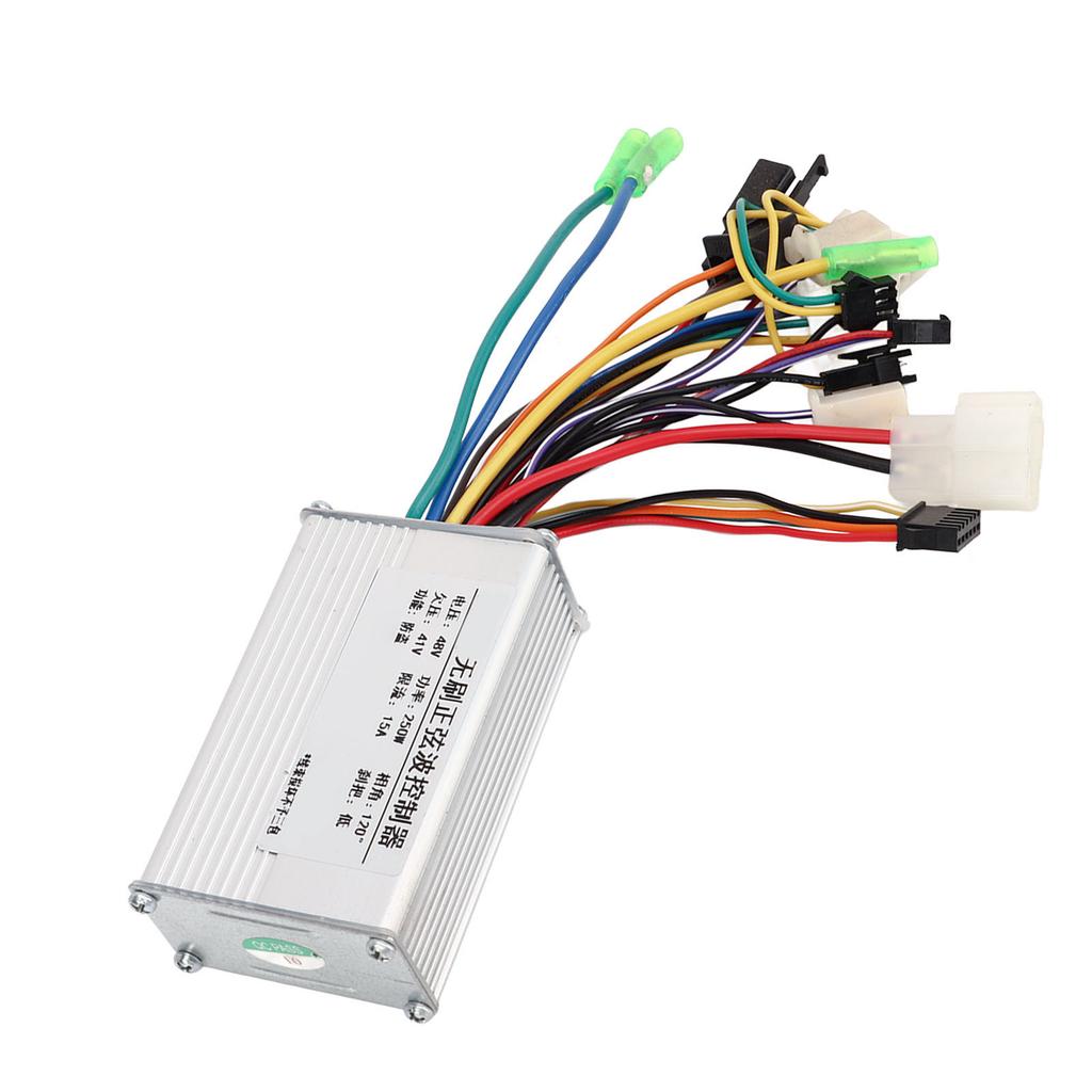 48V 250W Electric Bike Brushless Controller Aluminium Alloy Brushless Motor Controller for Electric Bicycle Scooter