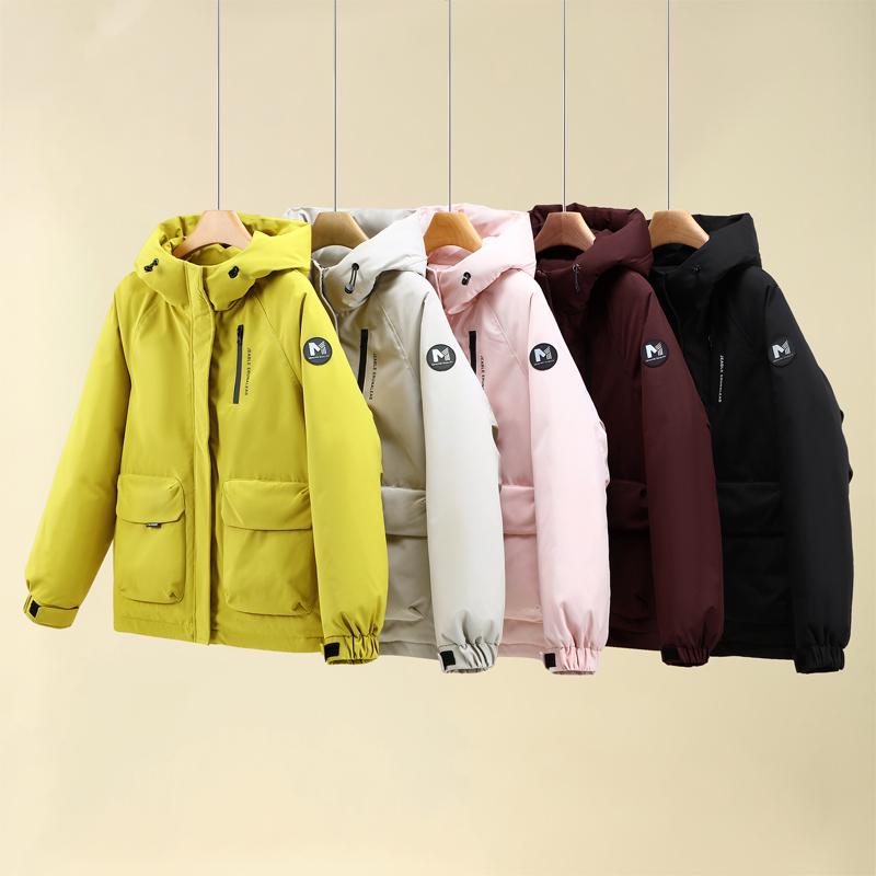 Fashion Woman Parkas Winter Short Coats Hooded Thick Warm Outerwears Women's Jackets