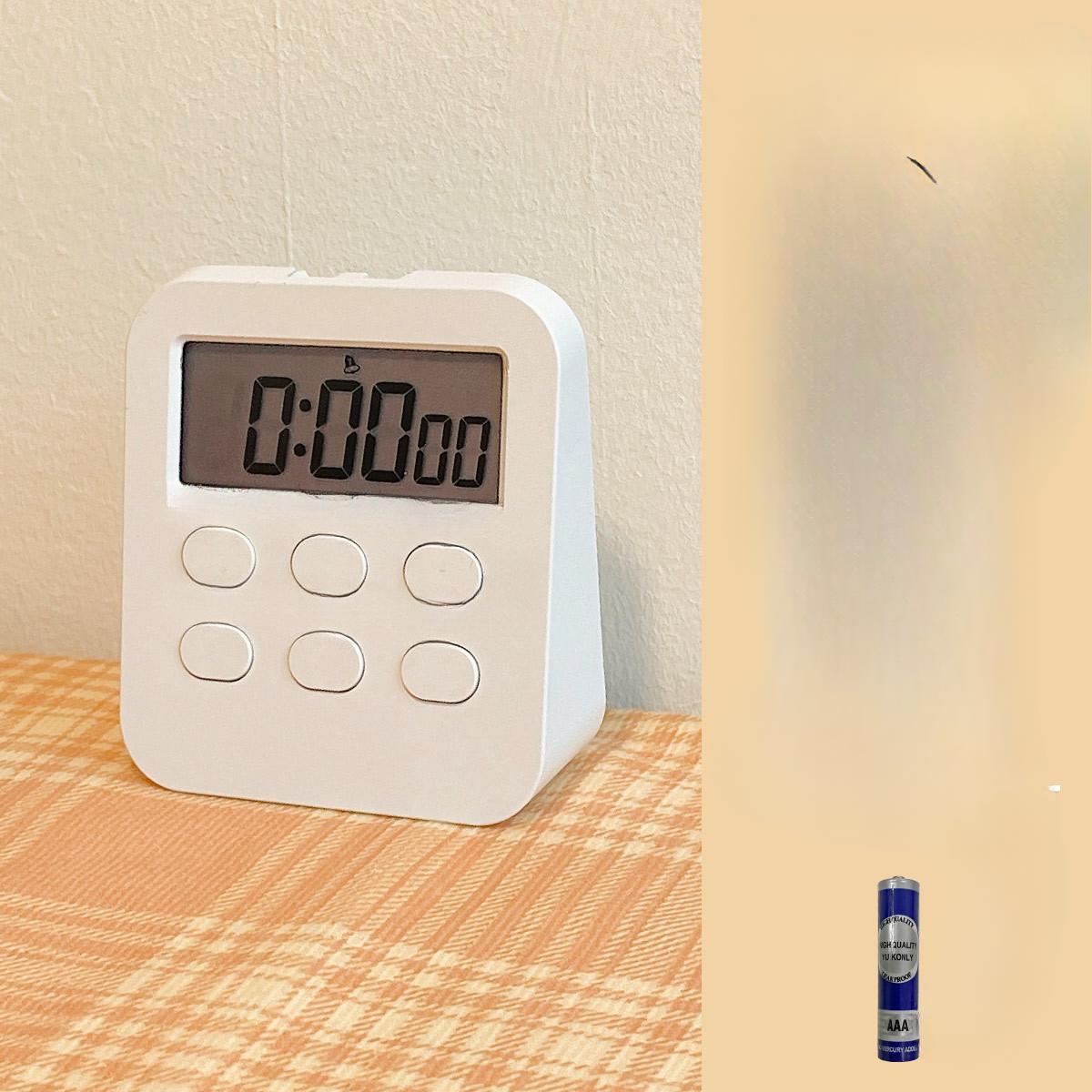 

Милый таймер саморегулирующийся будильник напоминания для детей студенты учатся управлять временем таймер Battery белый