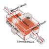 Für Motorrad Moped Roller Quadratisch Inline Motorrad Öl Kraftstoff Filter Vakuumfiltration Einfach zu Installieren