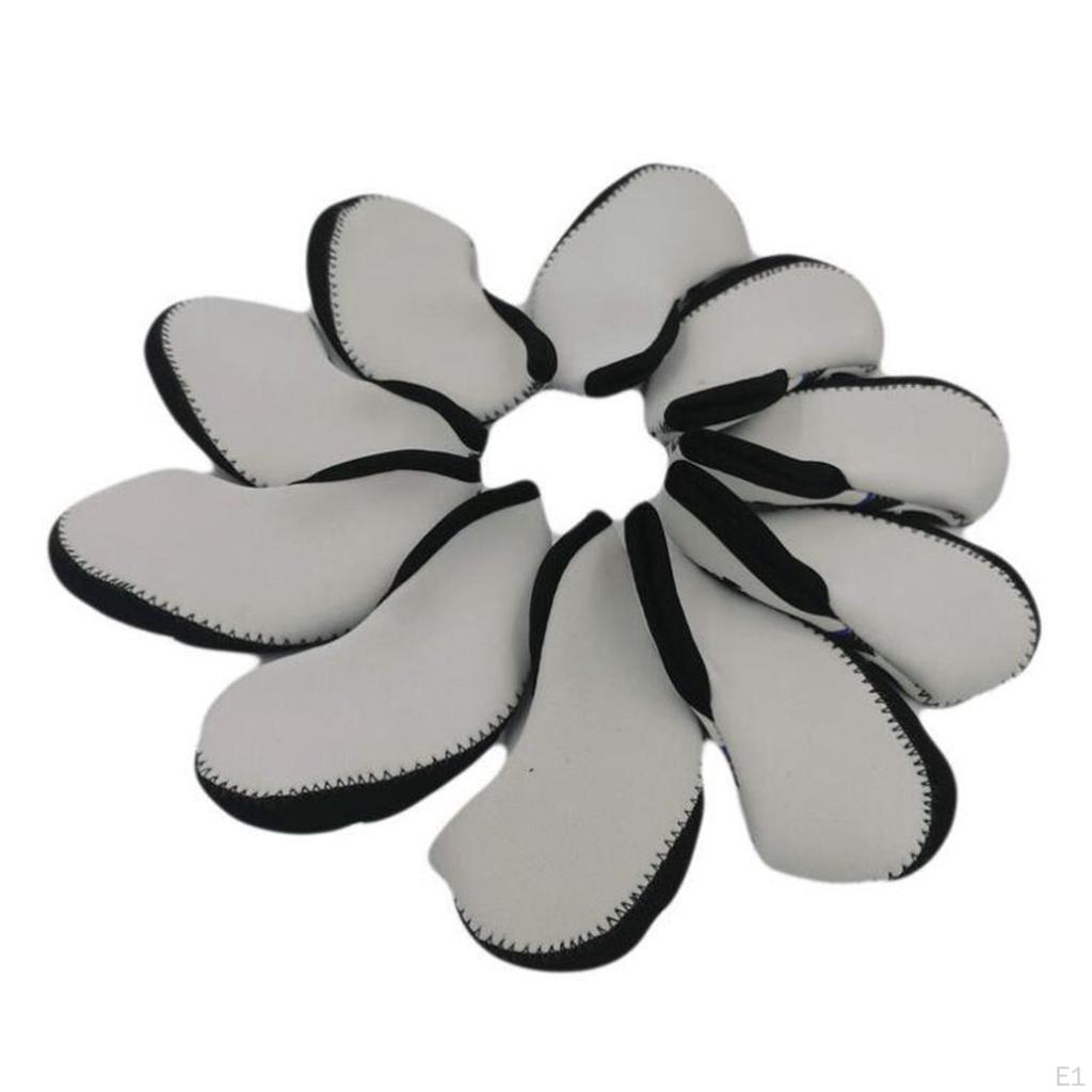 10 Pieces / Set Headgear for Golf Clubs Protective Fits Most Brands Gift
