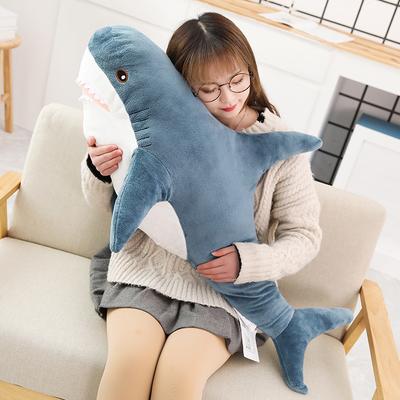 Ah woo großer Hai Wurfkissen Plüschtier Puppe Mädchen Schlafpuppe Puppe kleiner Ah woo Geburtstagsgeschenk