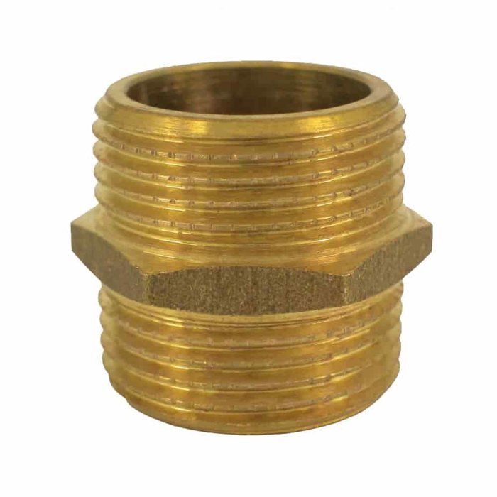 Double Mamelon Laiton 1 1/4 Pouce - Raccord Plomberie, Chauffage et Installation