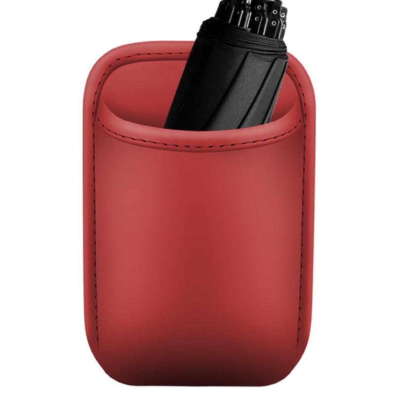 

Automotive Cup Holders PU Back Seat Organizer Shock Resistant Spill-Proof Multifunctional Vehicle Storage For Umbrella Phone Key помаранчевий