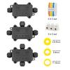 2/3/4 Way Outdoor Waterproof Junction Box IP68 Electrical Cable Electronic Wire Connectors External Electrical Junction Box 32A