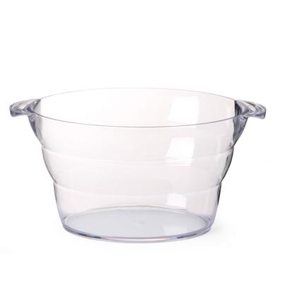 Bowl, Vase for Champagne or Punch, Oval, Made of SAN Plastic, 47x29x23cm Hendi 593165