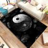 Chinese Tai Chi Bagua Yin Yang  Area Rug,Carpet Rug for Home Living Room Children Bedroom Sofa Doormat Decor,Non-slip Floor Mat