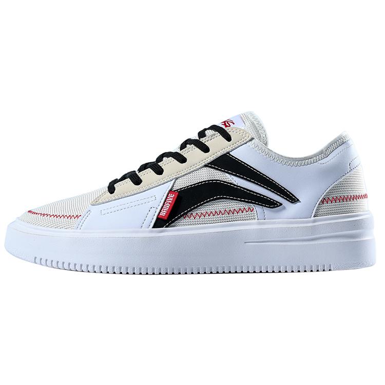 New LiNing Badfive The Rebel Cushioning Anti Slip And Wear Resistant Low Top Performance Basketball Shoes White Black AGBP021-3