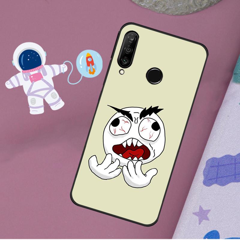 

Troll Face Meme For Huawei Nova 5T 9 10 SE 7i 8i 11i 12i Y60 Y61 Y70 Y72 Y73 Y90 Y91 P20 P40 P30 Lite Case Huawei Nova 7i
