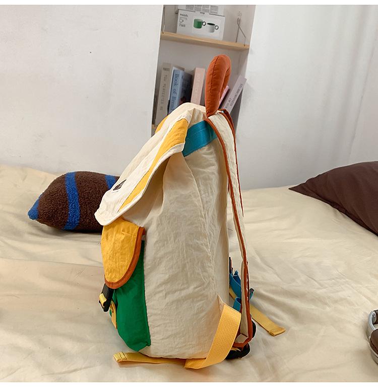 Dopamine Color Block Parent-Child Backpack for Kindergarten & Primary Girls – Lightweight Schoolbag for Outings