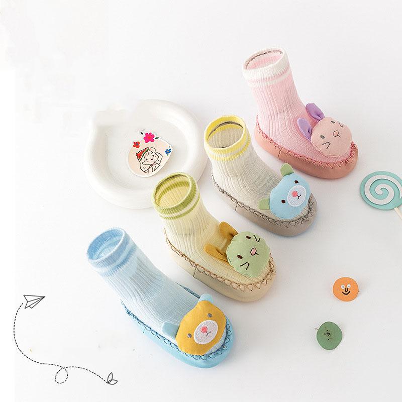 

Нескользящая домашняя прогулочная обувь для маленьких мальчиков и девочек, дышащие теплые эластичные носки, обувь с подошвой, защищающая пальцы ног, уличные кроссовки