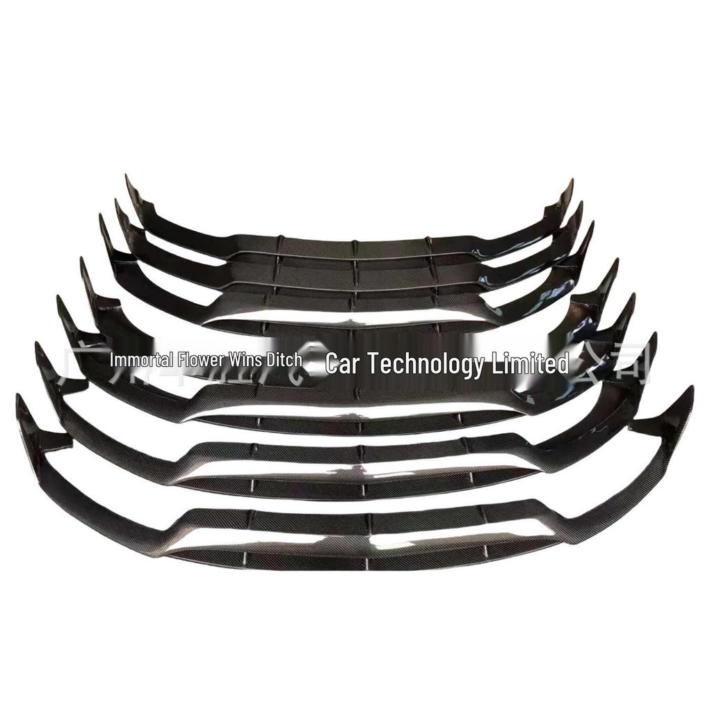 Carbon Fiber Sport Front Lip for 14-21 Mercedes-Benz C-Class W205 Pre-Facelift, Brabus Style Double Layer