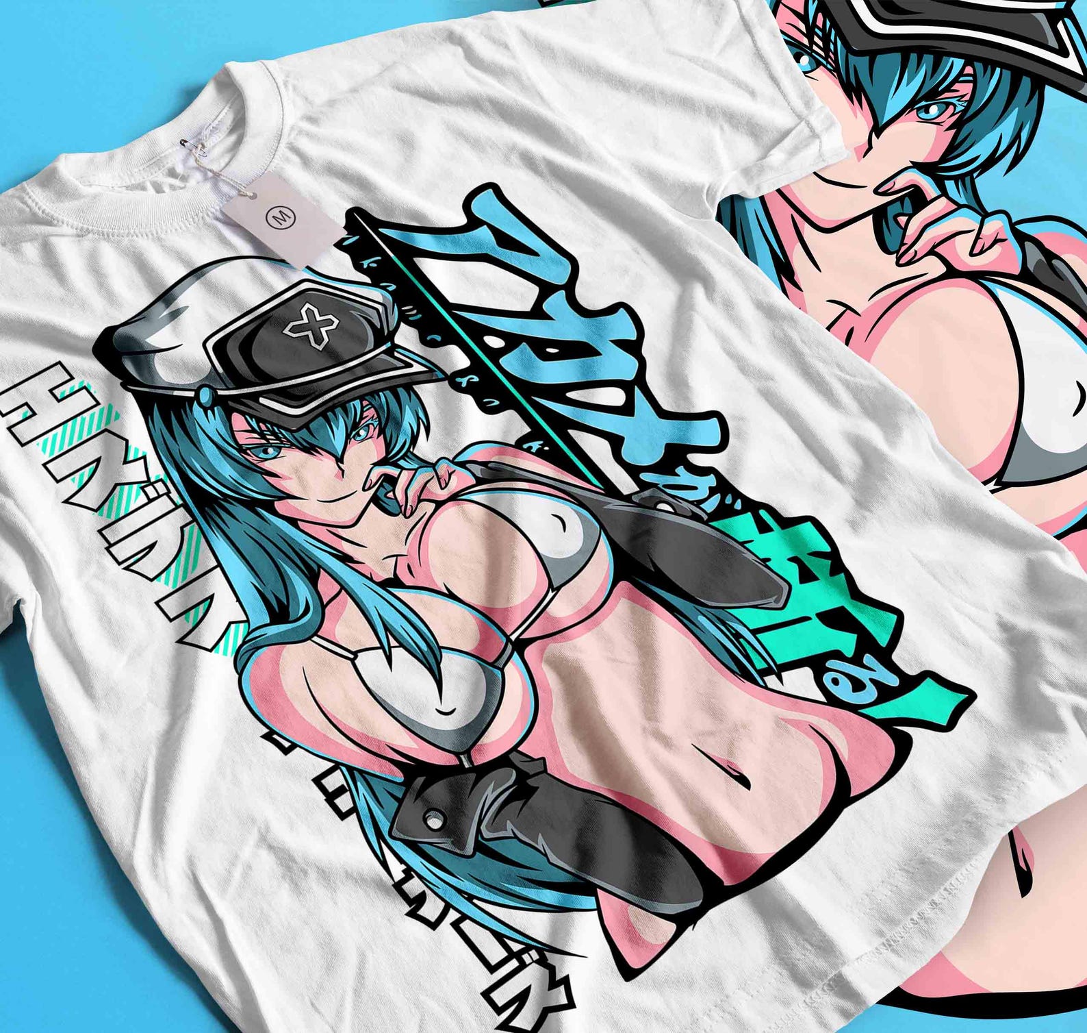 Unisex Waifu Material Anime T-Shirt, Anime Woman Shirt S