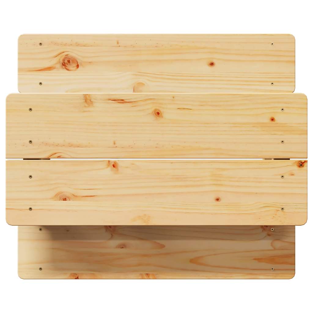 Children S Table with Benches IRUN 90x79.5x50 Cm Solid Wood