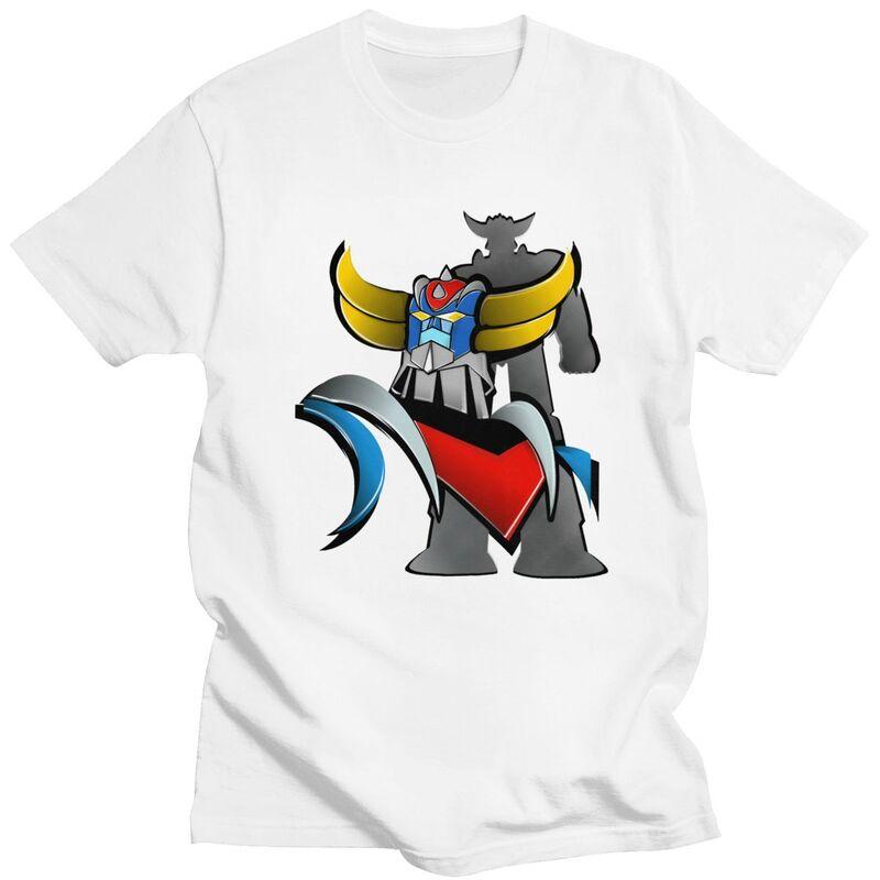 Custom Cool Vintage UFO Robot Goldorak Grendizer T Shirt Men 100 Cotton Tshirt Casual Tee Tops Streetwear Tshirts