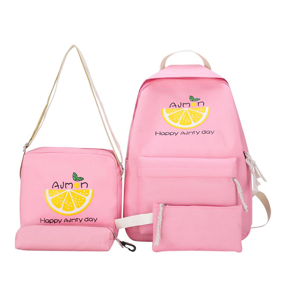 lemon print backpack