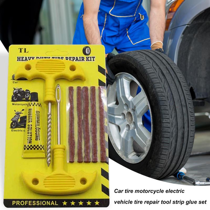 Flat Tire Repair Kit Effective Bikes Tire Repair Kit Tubeless Tire Repair Kit Lightweight Tire Patch Tools Tire Plugging Kits
