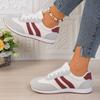Women's Autumn Breathable Lightweight Casual Running Shoes, Fashionable Versatile Travel Sports Footwear, Available In Large Sizes.