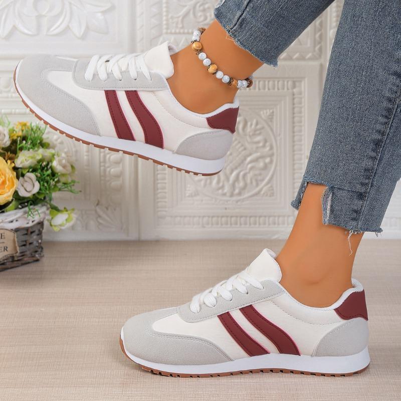 Women's Autumn Breathable Lightweight Casual Running Shoes, Fashionable Versatile Travel Sports Footwear, Available In Large Sizes.