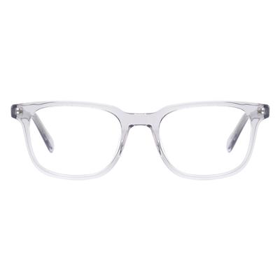 Rectangular Men Women Transparent Acetate Fashion Glasses Frame Full Rim Large Eyewear For Prescription Myopia & Reading Lenses
