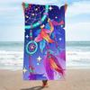 1pc Animal printed ultra-fine fiber beach towel, a must-have quick drying and absorbent beach towel for beach and swimming