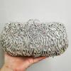 Women Rhinestone Evening Bag Green/Blue/Pink/Red Crystal Wedding Purses Bridal Prom Clutches Diamond Party Formal Handbags