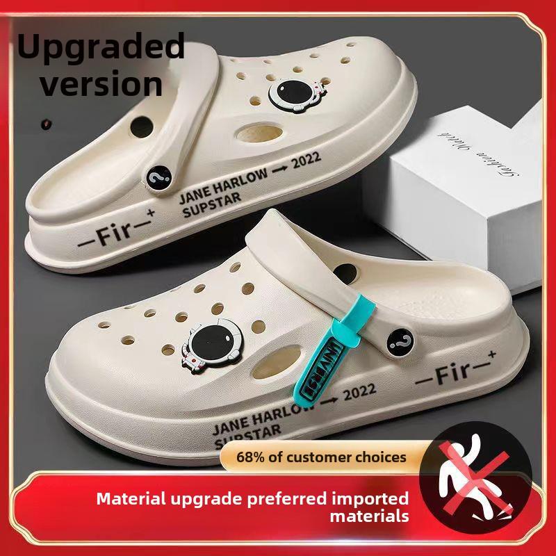 

Чоловічі повсякденні корейські пляжні сабо для медсестри Baotou 2023, неслизькі, на товстій підошві 38-39 (fits 37-38)