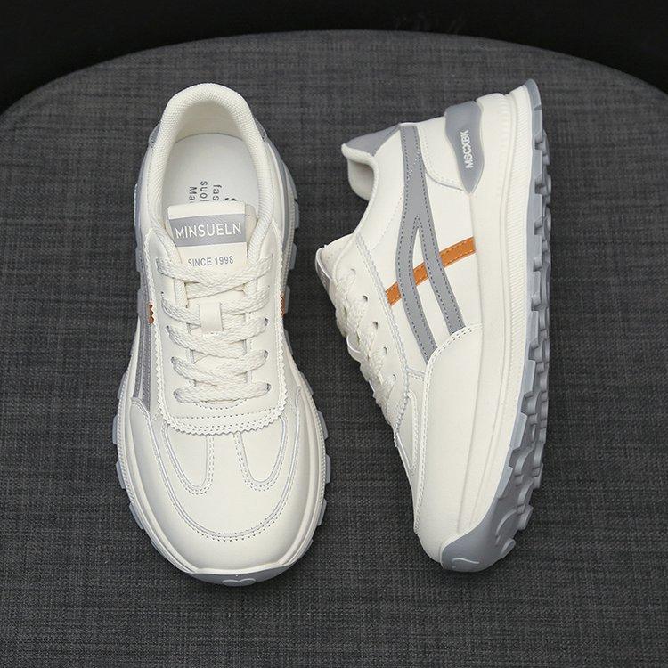 Summer women's shoes new breathable little white shoes children versatile Korean version thick-soled heightening sports shoes casual dad shoes women