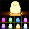 Penguin Baby Night Light For Children 7 Colorful Bedroom Lamp Led Usb Charging Eye Protection Child Lights Gifts