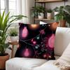 Christmas Lights Pillow Case Plush Fabric Soft Pillowcase Double Sided Print Cushion Cover Household Gifts
