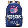 Lilo Stitch Backpack In Pink Or Blue Perfect For School Or Travel Made From High-quality Oxford Cloth