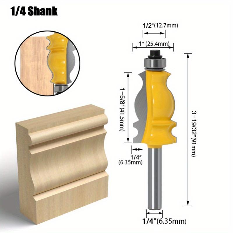 

1/2 Handle Fishtail Armrest Knife Woodworking Trimming Knife Woodworking Milling Knife Carving Knife Line Knife Yellow Paint 1 4 Handle