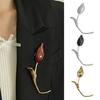 Tulip Flower Brooch Metal Alloy Brooch Versatile Jacket Dress Scarf Hat Handbag Pin