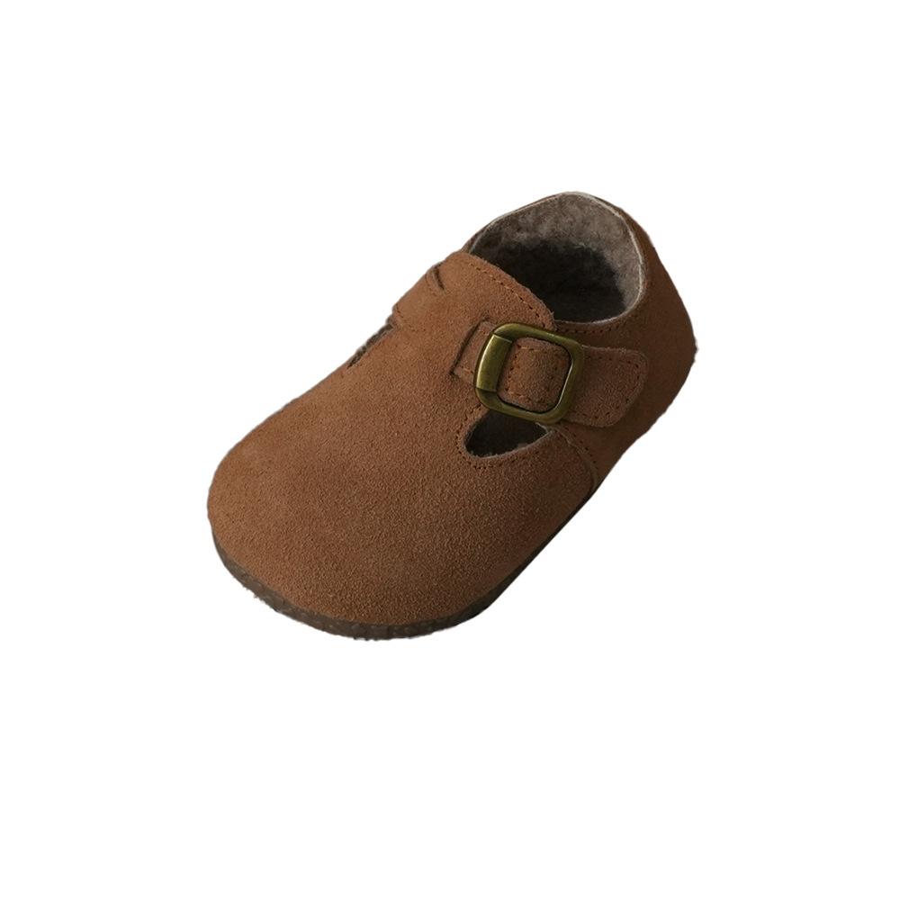 XSHX Retro "thick Velvet Birken" Australian Children's Birken Small Leather Shoes Spring and Autumn Men's and Women's Velvet 248017