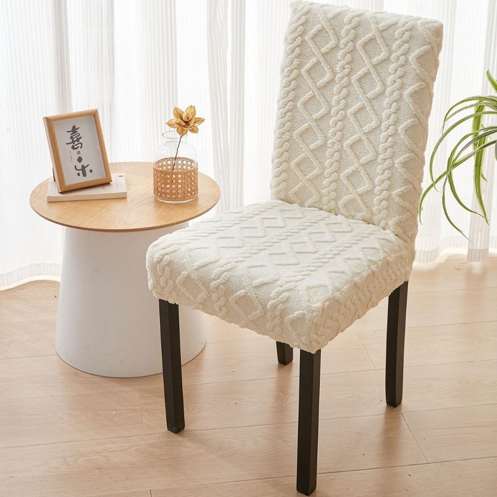 Dustproof Seat Cover Premium Stretch Seat Slipcovers Fashion Jacquard Chair Covers