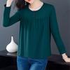 Plus Size Women S Long Sleeve T Shirt Round Neck Casual Top For Middle Aged Moms