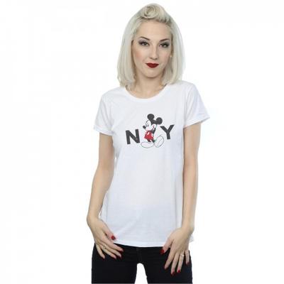Womens/Ladies Mickey Mouse NY Cotton T-Shirt